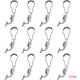 thumbnail image 1 of Silver Curtain Hangers, Decorative Hooks for Bathroom Shower Rods, Bath Room Accessories Set, Sea Beach Theme Bathroom Decor, 1 of 5