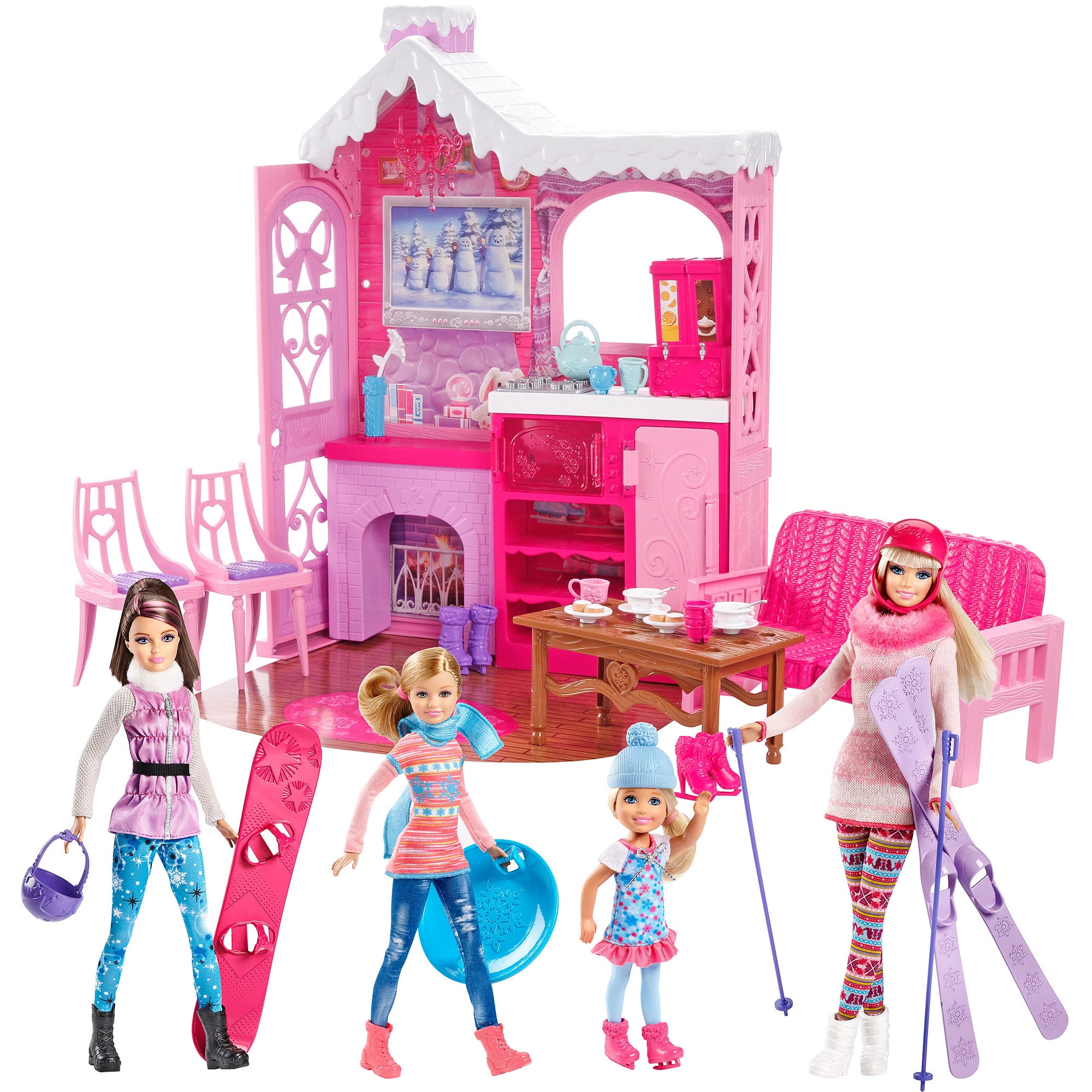barbie ski set