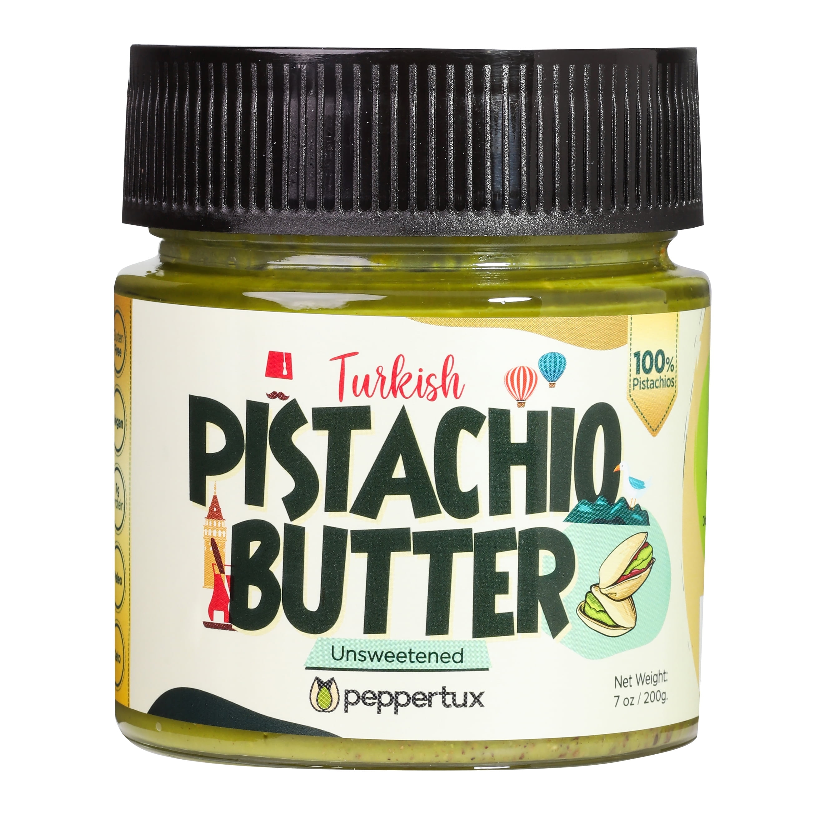 Wilderness Poets Rohe Pistazienbutter - 227g (8 Oz), Cholesterin- & Glutenfrei