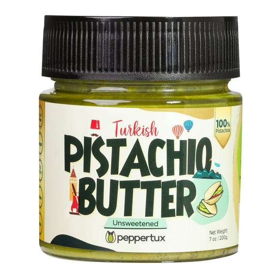 Peppertux Unsweetened Turkish Pistachio Butter 7 oz