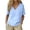 BU2, variant on Womens Blouse V Neck Short Sleeve Loose Fit Henley Style Tops Casual Everyday Wear Shirts