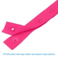 thumbnail image 4 of Uxcell 6 Yard Snap Button Tape for Sewing Cotton Snap Button Trim Fastener Buckles Tape for Clothes DIY, Rose Red, 4 of 7
