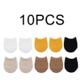 thumbnail image 7 of vlrwzc 5 Pairs Women Summer Forefoot Half Foot Toe Cover Socks Invisible Female Breathable Cotton Socks, 7 of 7