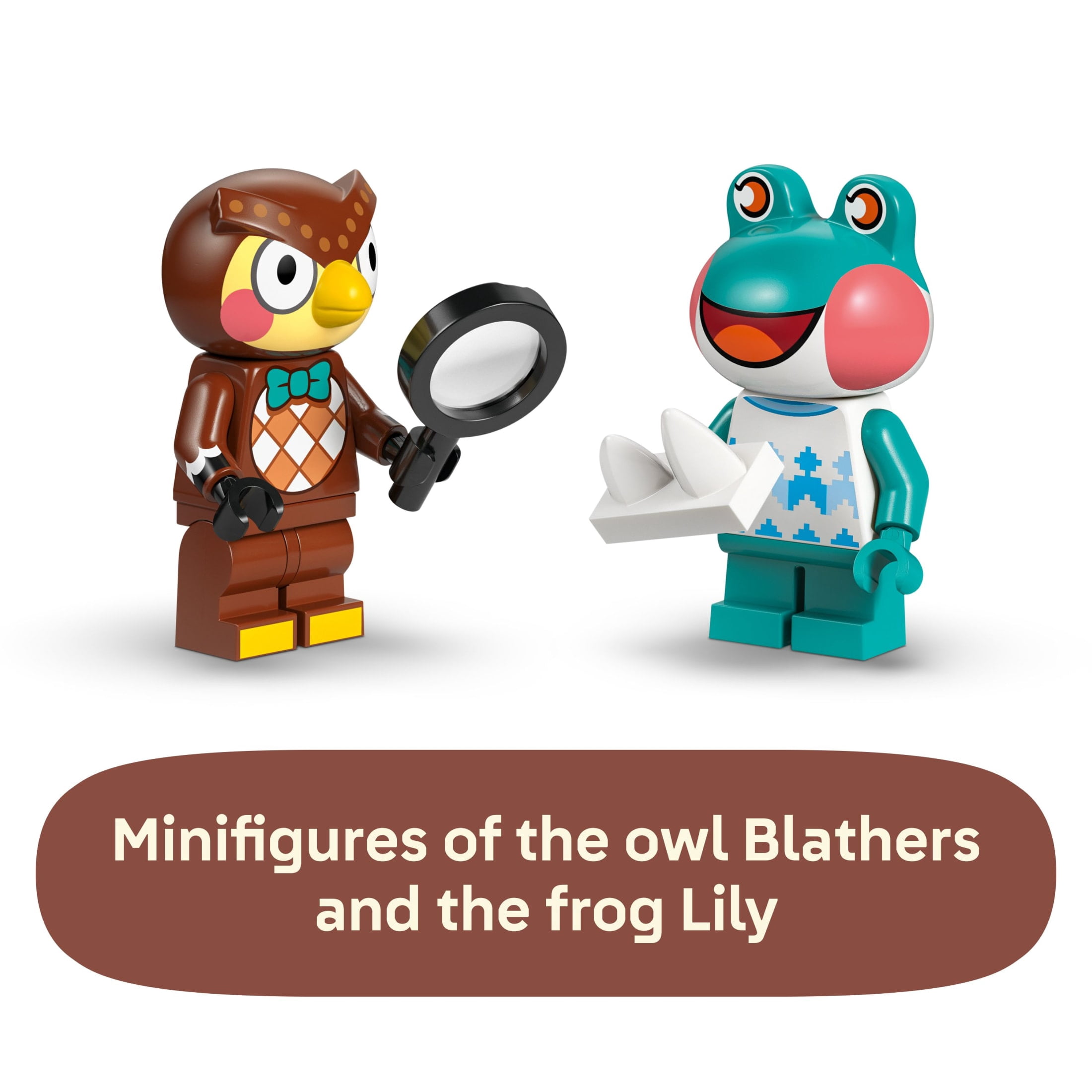 LEGO Animal Crossing Blathers’s Museum Collection Building Toy - Pretend Play Set W/2 Toy Minifigures for Girls & Boys, Ages 7+ - Building Blocks for Kids - Gift Idea for Birthdays & Gamers - 77056