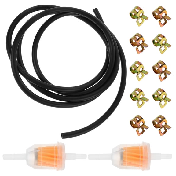 PENIKOKO 1Set Atv and Motorcycle Fuel Filter Hose Kit with Clamp and Line