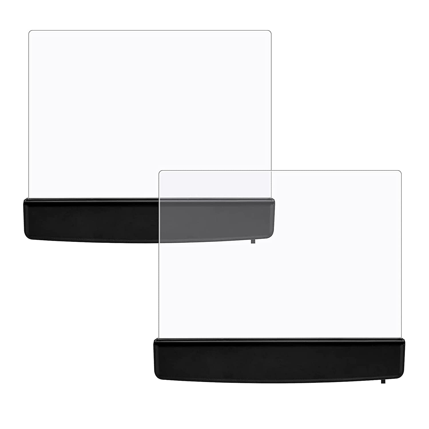 2PCS Book Light LED Reading Light Night Light Book Family Study Light Eye Care Reading Lamp Portable Bookmark Light for Reading in Bed Car (Black)