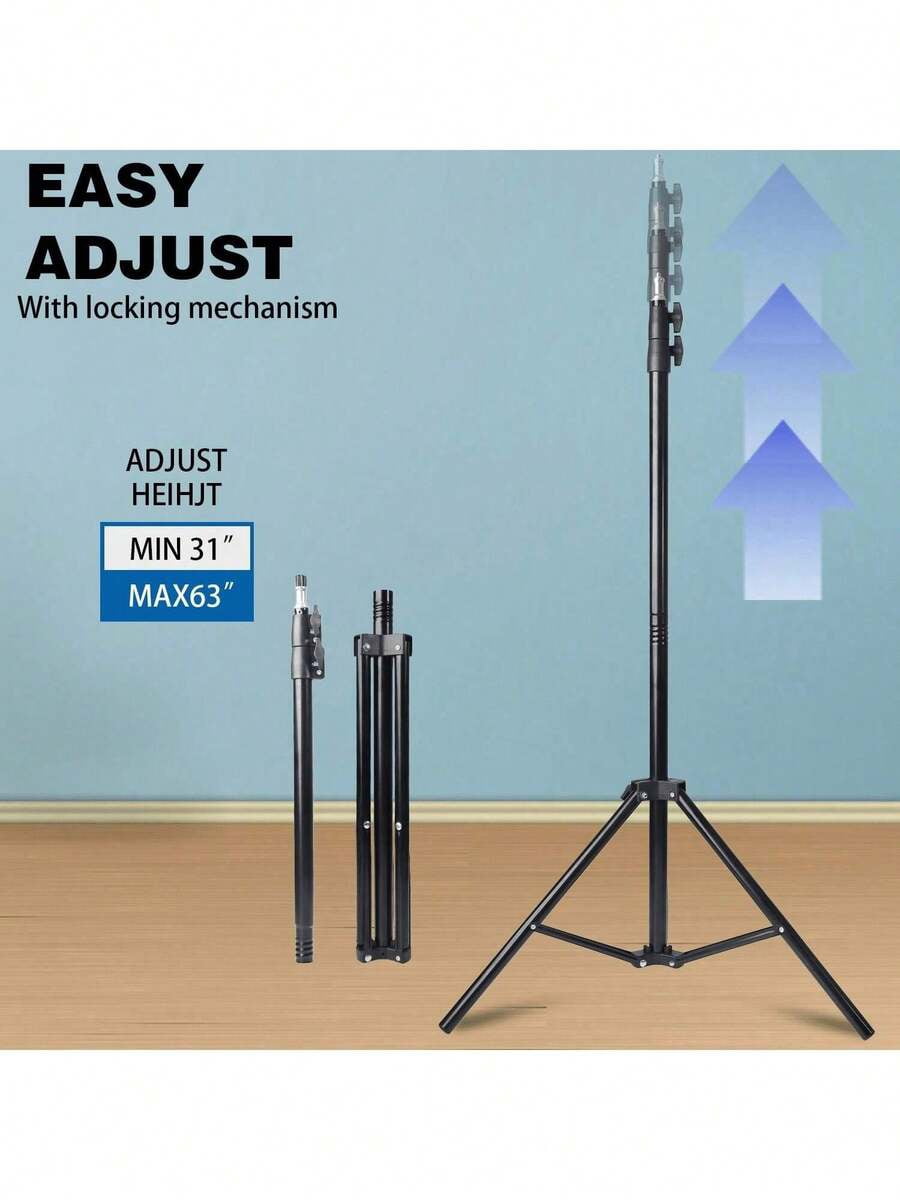 10 Inch LED Ring Light with 43" Tripod, 2 Phone Holders, 3 Color Modes, Adjustable Brightness, USB Powered for Live Streaming, Video Conferencing, Selfies, Makeup -Includes Flexible Tripod & 2 Stands