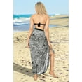 thumbnail image 4 of HAPPY BAY Women's Bikini Wraps Beach Wrap Swimwear Cover up Skirt Bathing suit Swimsuit Sarong Coverups for Women One Size Zebra Skin, Black, 4 of 5