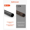 thumbnail image 5 of VEVOR 125 Pack Deck Balusters, 26 in Aluminum Railing Spindles, 3/4 in Diameter Hollow Round Metal Decking Stair Balusters with Connectors, Screws, for Deck, Porch & Staircase Railing Fence, Black, 5 of 9