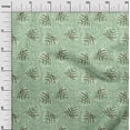 thumbnail image 3 of oneOone Velvet Light Mint Green Fabric Abstract Floral Leaf With Stripes Sewing Craft Projects Fabric Prints By Yard 58 Inch Wide, 3 of 4