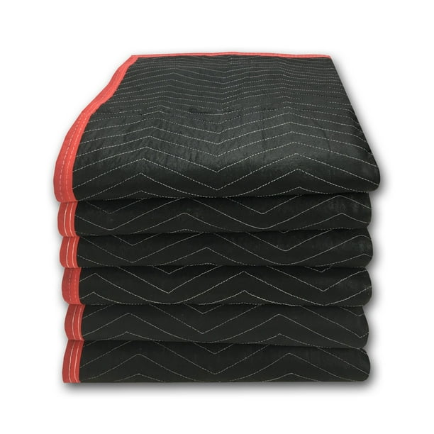 uBoxes 6 Pack of Deluxe Moving Blankets 5.42lbs/each Protective