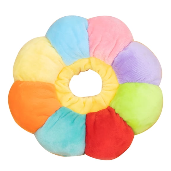 GASTROPOD Adjustable Sunflower Shape Pet Cat Dog Circle Collar Neck Cone Supply Multicolor S