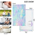 thumbnail image 2 of GZHJMY Colorful Print Hand Towels Set of 2, Highly Absorbent Soft Cotton Face Towels Bathroom Decorative Towel for Beach Gym Spa Shower, 16x28In Washcloths, 2 of 7