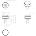 thumbnail image 6 of Jeffrey Alexander 885 Hayworth 1-1/8" Modern Industrial Stepped Round Cabinet Knob /, 6 of 7