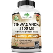 Naturalife Organic Ashwagandha 2100mg 100 vegan capsules