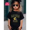 thumbnail image 1 of Rugby Print Personalized Fun Pattern T-Shirts for Girls, Cartoon Cute Short-Sleeve Tops for Little, Medium, And Big Kids, Perfect for Teenagers, Made of 100% Cotton, an Ideal Gift Choice for Holidays, 1 of 6