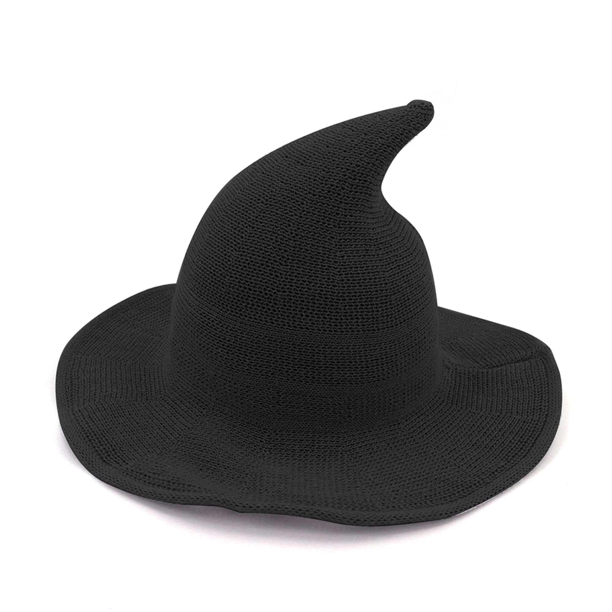 Details about   Knitted Hat Halloween Wide Brim Witch Hat Modern Cosplay Womens Costume Party 