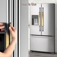 thumbnail image 4 of 2pcs Refrigerator Door Handle Cover Kitchen Appliance Dishwashers Microwave Oven Cabinet Furniture Decor 5.1x15.7in Gold Marble_3, 4 of 8