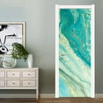 3D Waterproof Abstract Ink Painting Sea Ripples Door Stickers Bedroom