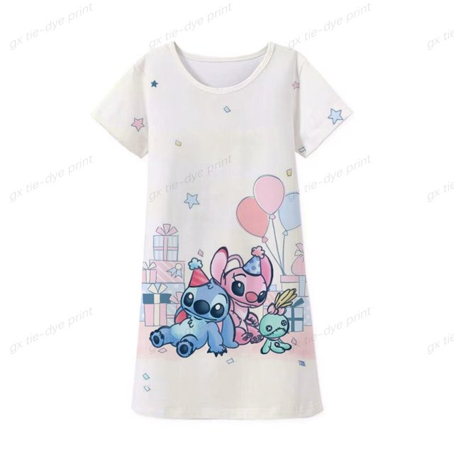 Vestido de mujer 2022 verano nuevo estampado de punto cuello redondo manga corta camiseta vestido hermoso nuevo primavera y otoño4T Gao Jinjia LED