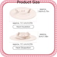 thumbnail image 3 of Shiogb Silicone Tea Bag Holder, Crab Designed Cup Cover with Tea Bag Holder Mug Lid for Coffee Tea, Reusable Silicone Lid Leak Proof, D*4, 3 of 4
