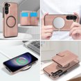 thumbnail image 5 of Allytechgroup Detachable Cards Holder Case for Samsung Galaxy S25, RFID Blocking 2 In 1 Wallet PU Leather Case with Stand Compatible with Magsafe Shockproof Cover for Samsung Galaxy S25, Rosegold, 5 of 5