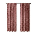 thumbnail image 4 of Better Homes & Gardens Blackout Textured Geometric Curtain Panel, 1 Panel, Rusty Brick, 50" W x 95" L, 4 of 5