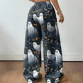 thumbnail image 5 of Trgacdwlo Halloween Pajama Pants Women Loose Fit Sleepwear Lounge Pants Women Cute Pumpkin Graphics Fall Cozy Comfy Women's Pajama Bottoms, 5 of 5