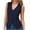 Dark Blue, variant on QSXADF Women's Sleeveless Blazer Vests Button Closure V Neck Hoodless Solid Fall Casual Ladies Outdoor Jacket