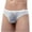 White, variant on Fridja Men Stretch Underwear Casual Fashion Solid Charming Underwear Mesh Striped Low Waist Briefs for Sports Performance