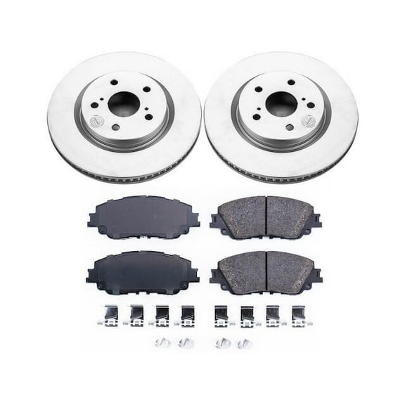 Front Brake Pad and Rotor Kit - Compatible with 2018 - 2024 Toyota Camry 2019 2020 2021 2022 2023