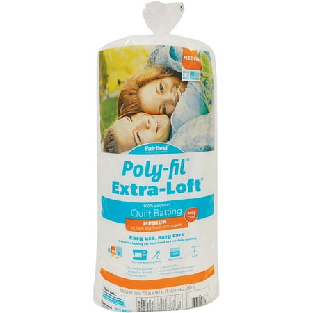 UPC: 0035352106735 | Poly-Fil® Extra-Loft® Polyester Batting by Fairfield™ 72 x 90 Precut
