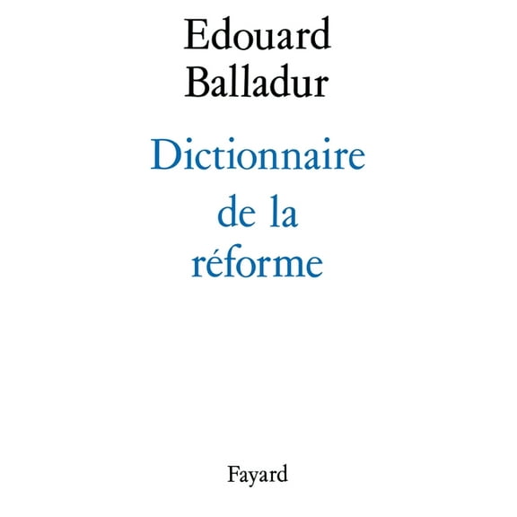 Dictionnaire de la réforme, (Paperback)