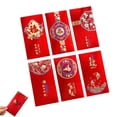 thumbnail image 1 of 6 Pcs Enveloppes Rouges du Nouvel An Chinois 2026, Paquets Angpao Hongbao pour le Nouvel An Lunaire, Enveloppes Cadeaux d'Argent Année du Dragon, Fournitures Festives Traditionnelles, 1 of 8