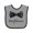 Heather and Black, variant on Inktastic Ring Bearer- Black Bow Tie Boys Baby Bib