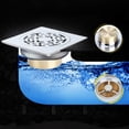 thumbnail image 2 of Stainless Steel Chrome Plated Floor Drain Anti Odor Insect Resistant Bathroom Water Draining, 2 of 6