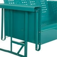 thumbnail image 6 of Afuera Living Metal Gliding Patio Loveseat in Turquoise Gloss, 6 of 10