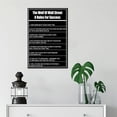 thumbnail image 3 of Inspirational Wall Art Entrepreneur Quotes The Wolf Of Wall Street 8 Rules for Success Canvas Posters Motivational Canvas Print Picture Painting for Home Bedroom Office Decoration [12''''W X 18''''H], 3 of 5