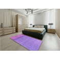 thumbnail image 5 of Ahgly Company Machine Washable Indoor Rectangle Transitional Heliotrope Purple Area Rugs, 7' x 10', 5 of 7