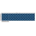 thumbnail image 3 of Ambesonne Nature Fabric by the Yard Upholstery, Wave Pattern and Fish Motifs, 2 Yards, Dark Sky Blue and Ivory, 3 of 5