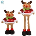 thumbnail image 2 of Deago 18" Christmas Figurines Stretchable Santa Claus Elk Decorations Large Standing Doll Xmas Decoration Ornaments for Home Indoors Outdoor, 2 of 9