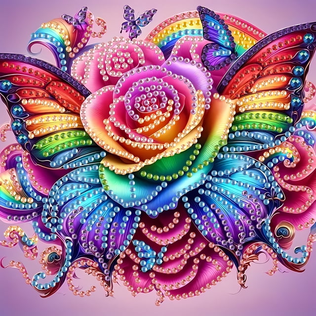 Pintura con diamantes irregular — Ideal para la decoración de paredes del hogar y el jardín. Tamaño: 20 x 20 cm.