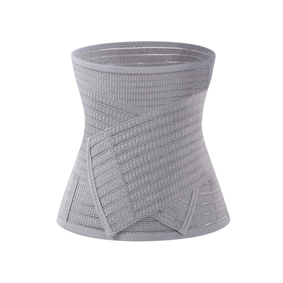Arsvita Women’s M Size Abdominal Binder Postpartum Belly Band, Post Surgery Tummy Tuck C Section Recovery & Hernia Support Wrap, Gray