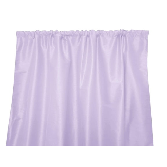Faux Silk Solid Dupioni Window Curtain 56 Inch Wide Lavender