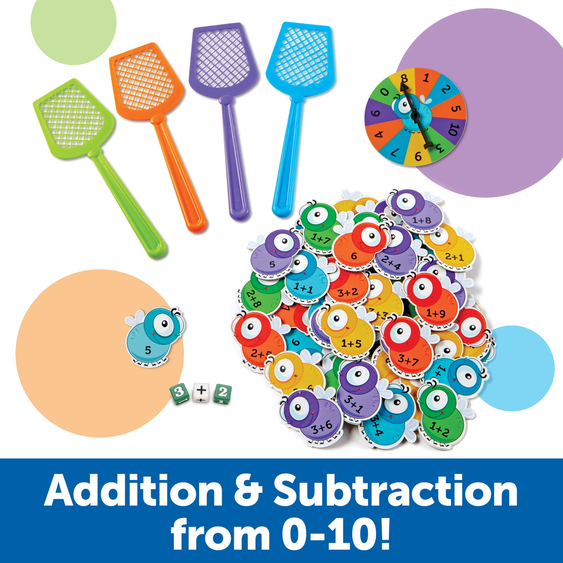 Learning Resources Mathswatters Addition & Subtraction Game - Math Games  Flash Cards Ages 5 +