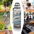 thumbnail image 7 of 32oz Transparent Sports Water Bottle with Straw for Kids Adults Outdoor School Gym Fitness Guitar and A Classic Car, 7 of 7