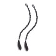 thumbnail image 2 of Extensiones de cabello trenzado con clip, postizos trenzados versátiles de 17,72 pulgadas para maquillaje Negro con cadena, 2 of 9