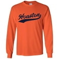 thumbnail image 3 of UGP Campus Apparel Houston Baseball Script - Hometown Pride, Pitcher Long Sleeve T Shirt - 2X-Large - Orange, 3 of 6