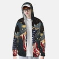 thumbnail image 2 of Fotbe North American Bald Eagle1 Chaqueta con Protección Solar UPF 50+ para Hombre y Mujer, Camisa con Capucha y Bolsillos-Large, 2 of 7