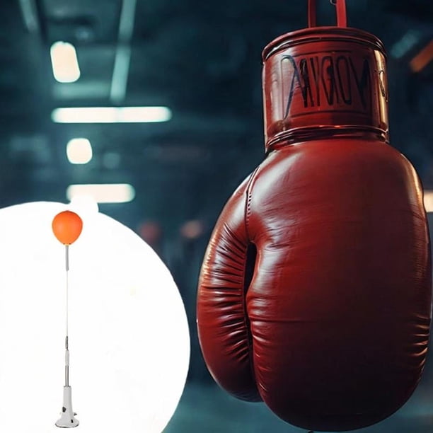 Ballon De Réaction De Boxe Avec Ventouse : Hauteur Réglable Pour Enfant Et Adulte, Entraînement Vitesse Et Réflexes, Cuir PU